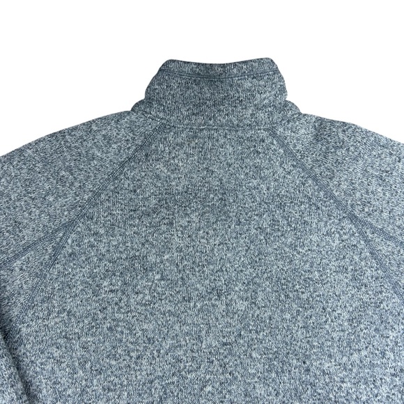Patagonia Mens Better Sweater LARGE Gray 1/4 Zip Fleece Pullover Jacket Hiking - Picture 10 of 16